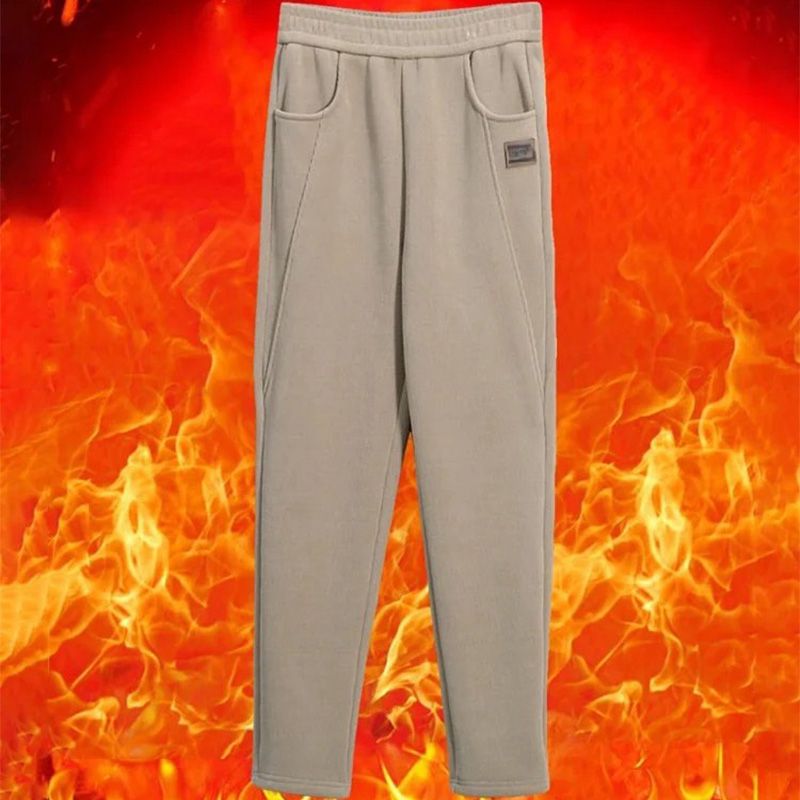 đ„NĆi magas derekĂș meleg nadrĂĄg faux fleece bĂ©lĂ©ssel