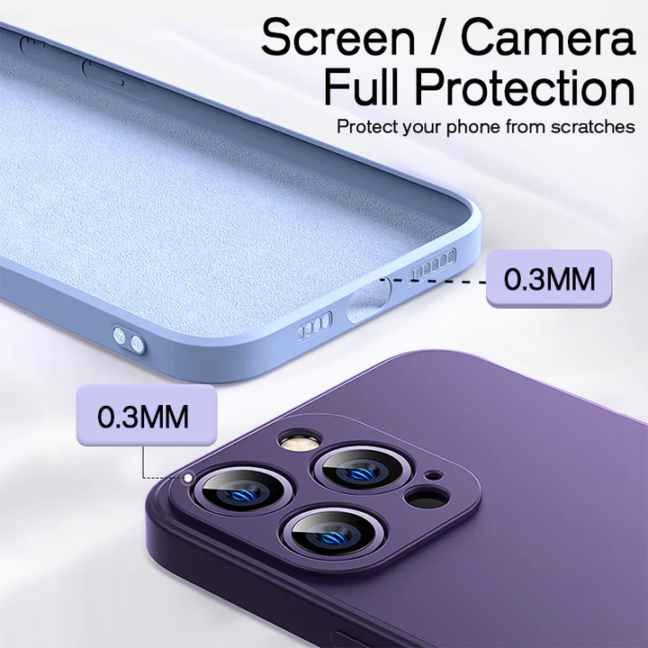 2.0-s verzió folyékony szilikon all-inclusive iPhone tok lencse védelmével