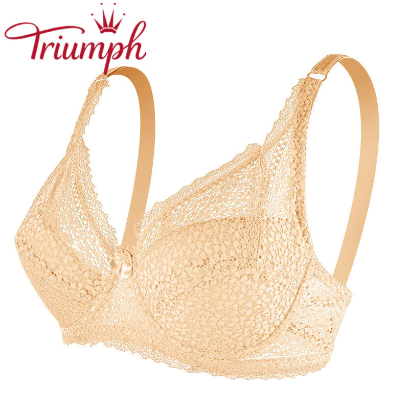 Triumph - Szexi hímzett csipke push up melltartó【M-6XL】