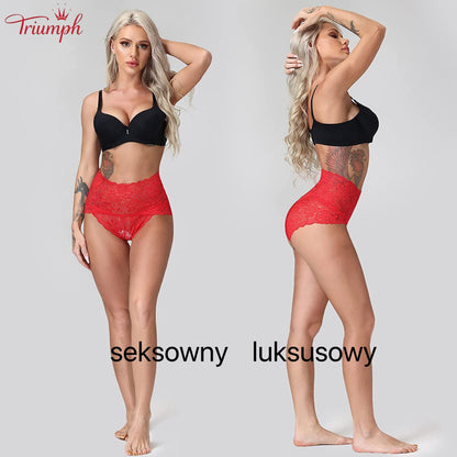 Triumph - Szexi csipkés bugyi, 4 darabos szett, népszerű csipke, luxus, 40-110kg-os testsúlynak megfelelő.