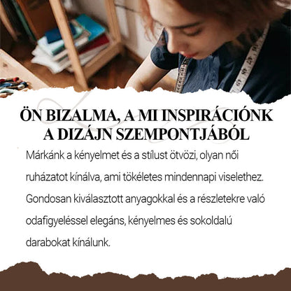Női, két darabos megjelenésű, lebegő midi ruha