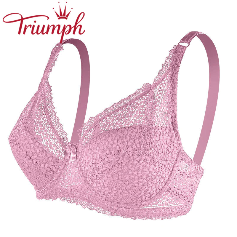 Triumph - Szexi hímzett csipke push up melltartó【M-6XL】