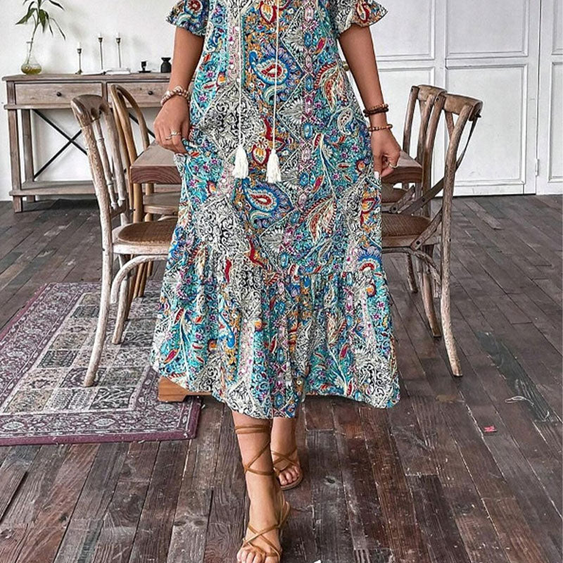 🌸2025 Elegáns boho ruhák virágos mintával